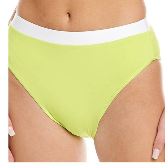 Andie Swim The Banded Cheeky Bottom in Neon Lemon Size Medium NWT - Picture 1 of 9